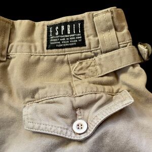 Esprit Khaki Buttoned Trousers